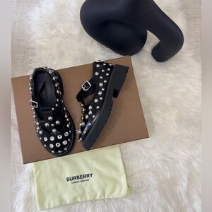 Burberry Girls Studded Mary Jane